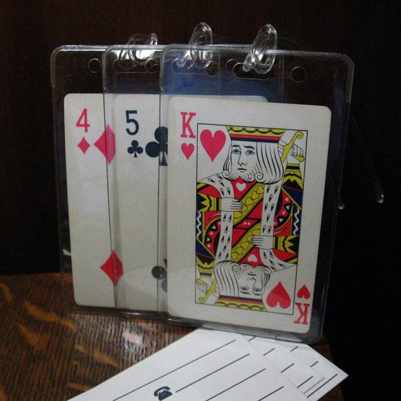 Delta Air Lines Chicago Vintage Playing Card Luggage Tags (3) - Picture 4 of 4
